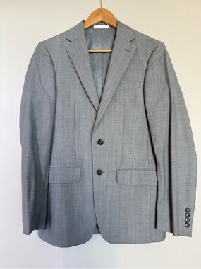 Calvin Klein Light Gray Two-Button Men's Blazer